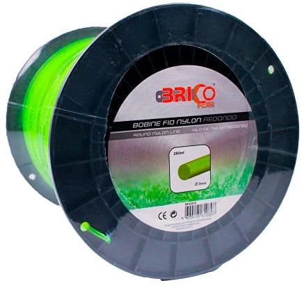 Bricoferr BF100-5 - Filo rotondo per decespugliatore, 3 mm x 280 metri