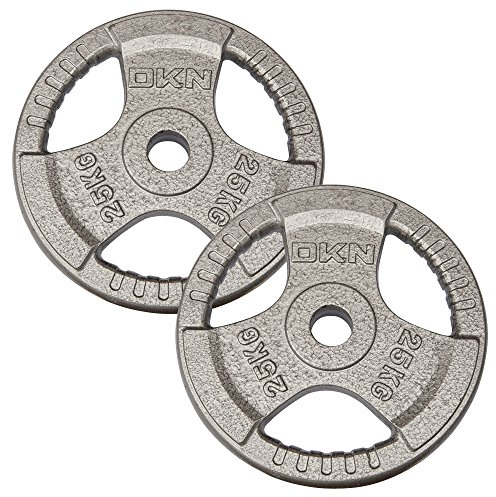DKN Tri Grip Cast Iron Olympic Weight Plates