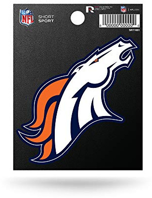 Rico Industries NFL Die-Cut Team-Logo Short Sport Sticker, Unisex