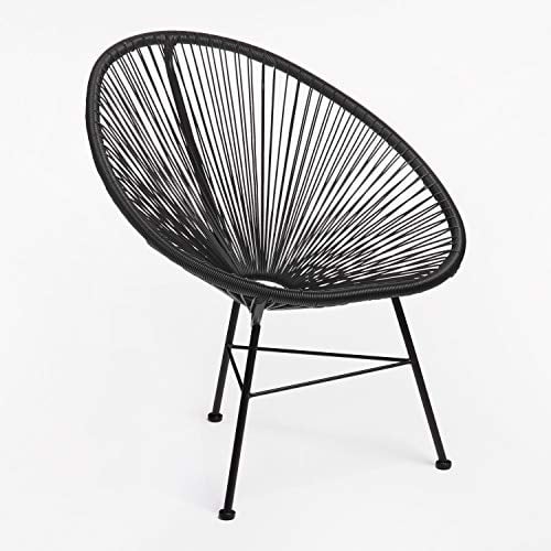 SKLUM Sessel New Acapulco Schwarz