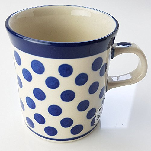 Polish Pottery 130ml Mini Mug - Small Blue Dot
