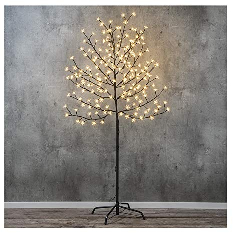 Benelando Kirschblütenbaum LED Kirschblüten Baum 1,5m / 1,8m Lichterbaum Leuchtbaum Lampe Kirschblüte (150 cm)