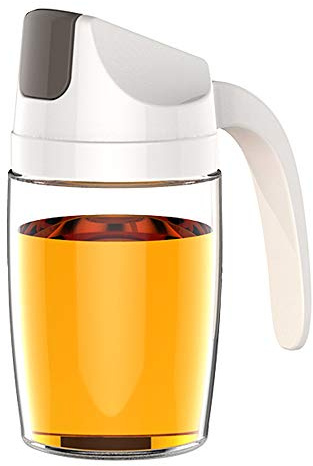 Entemah Olive Oil Dispenser Bottle, 300ML Oil Can Leakproof Condiment Container