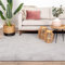 FRAAI | Home & Living Waschbarer Teppich - Clean Hellgrau - Polyester - Kurzflor - Einfarbig - Waschbar in Waschmaschine - Modern - Wohnzimmer, Esszimmer, Schlafzimmer - Carpet