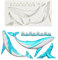 Selma. DIY handgefertigte Silikonform für Fondant, Wal, Wellenform, Schokolade, Zucker, Pastenform, DIY-Kerze, Harz, Handwerk, langlebig