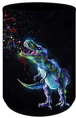 HELLHERO Pot à crayons en forme de dinosaure pour enfants, filles, garçons, étudiants, pot à crayons, porte-pinceaux de maquillage durable pour bureau, école, fournitures de maison
