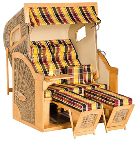 Sunny Smart Strandkorb 405 Z Comfort XL Pinie antik-braun Stoff 1216