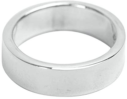Homxi Punk Ring Herren,Ring Rund Poliert 7.5 mm Ring Silber Herren 925 Silber Herrenring Größe 52 (16.6)