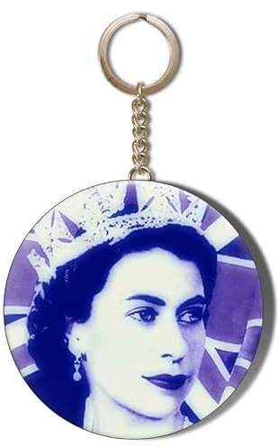 Gift Insanity HM Queen Elizabeth Young Photo 55mm Keyring Bottle Opener to mark death of HM Queen Elizabeth II 1926-2022