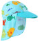 HUAANIUE Bébé Enfant Bonnet de Bain Plage Enfants Bébés Bonnet de Piscine Anti-UV UPF 50+ 6 Mois - 6 Ans (O004-Vie Marine Bleue, 6-18 Mois)