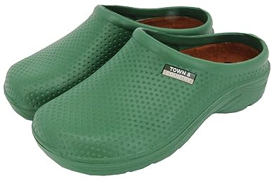Town & Country Clogs Mens/Womens Ladies/Gents Green Gardening Super Soft Clogs/Cloggies Lightweight, Cushioned. Size 10 UK