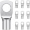 10 Pcs Cable Lugs M6, Hanibos SC6-6 Copper Tube Battery Cable Ends Lugs Battery Terminals Connectors Tinned Copper Crimp Lugs