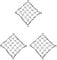 Mealoodiousmusea 3 set Kayak Deck Cargo Bungee Net With Pad Eyes and Snap Hooks Kayak Accessories