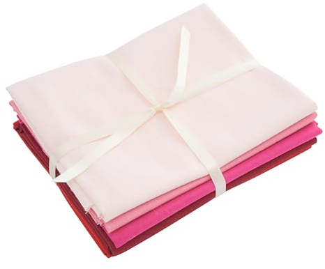 Stoffpaket Patchy Uni Rosa-Rot