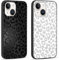 Yoedge 2 Stück HandyHülle für iPhone 15 Hülle 6,1, Schutzhülle für iPhone 15 Case 3D Leopard Muster Design Aesthetic Mädchen Junge Geschenk Weich TPU Silikon Stoßfest Cover, Schwarz