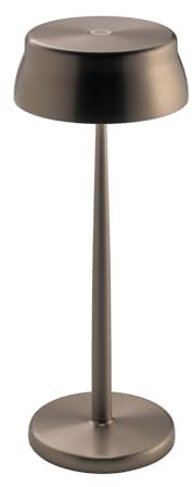 Zafferano, Sister Light Wi-Fi Lampe, Wiederaufladbare und Kabellose Tischlampe mit Fernbedienung, Geeignet für den Innen- und Außenbereich, Stufendimmer, 2200-4000 K, Höhe 32,8 cm, Farbe Kupfer