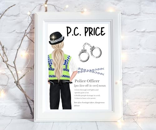Police Print, Police Woman Gifts, Police Gifts for Women Congratulations Gift, Police Officer Gifts, Police Presents for Women, New Job Police, Police Retirement Gift