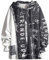 Covisoty Hoodie Herren Techwear Kapuzenpullover Pullover Hip Hop Streetwear Patchwork Sweatshirt Unisex Grau L