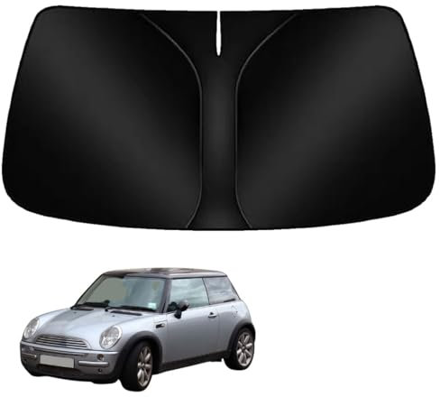 BAYAJIAZ Parasol para Parabrisas Delantero Coche para Mini Cooper R50 R52 R53 2002-2006 Protección Rayos UV Protector Solar Verano Plegable Accesorios Interior,B