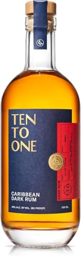Ten To One Caribbean Dark Rum 40%