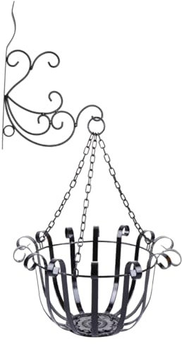 Parliky Blumenständer Aus Eisenkunst 2-teiliges Set Zum Aufhängen An Der Blumenständer Für Den Innenbereich Pflanzenständer Für Blumentöpfe