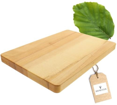 HOFMEISTER® Schneidebrett Kernbuche geölt – Robustes und langlebiges Schneidebrett, hochwertig verarbeitet, ideal zum Schneiden und Servieren in der Küche, 30 cm