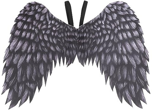 LIFKOME De Ángel De Pluma Artificial Plegables Para Cosplay y Decoración De De Halloween y Navidad