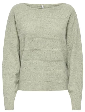 ONLY Damen Onljeanett Life Ls Batwing O-Neck Cc KNT Onljeanett Life Ls Batwing O-Neck Cc KNT (1er Pack)