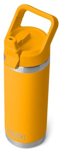 YETI Rambler C Straw Bottle, Stainless Steel Vacuum Insulated Bottle with Straw Cap, Beekeeper, 18 oz (532 ml)