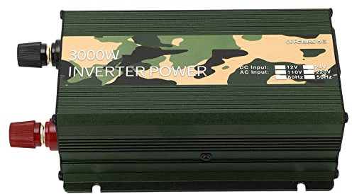 , Protezione Sovraccarico di Sovraccarico di Trasformatore di Onde Sinusoidali in Lega di Alluminio DC 24v su AC 3000W per TV (220V)