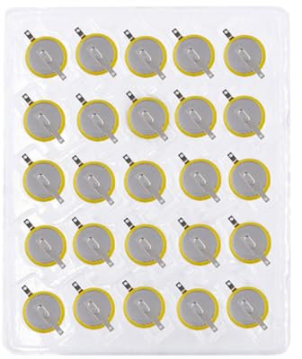 Klaisy Button Battery,1 Set CR2032 Battery with Tabs Solder Foot Soldering Welding 3V Lithium Batteries for Calculator Toy Remote Button Cell
