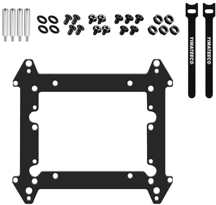 YIMATEECO Lüfter-Festplattenhalterung 12cm, Metall Solide Scheibenhalterung Mehrschicht-Stapelung Erweiterte Halterung für 2,5-Zoll, 3,5-Zoll Festplatten, Verbesserte PC-Speicherkapazität