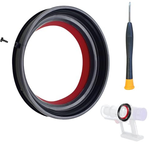 Noble Spares Replacement Dust Bin Fixed Sealing Ring, Vacuum Cleaner Top Seal with T8 Torx Screwdriver and Screw, Dust Bucket Repair Parts, Compatible with Dyson [V11 (SV14 or SV15) / V15 (SV22)]