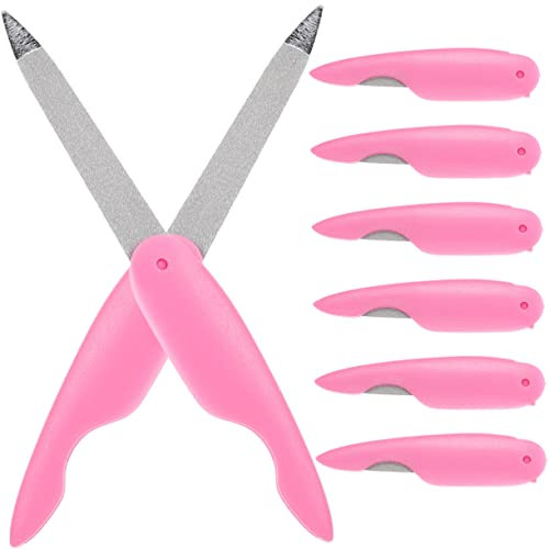 EPIGEIST 8stücke Klappbare Nagelfeilen Metall Fingernagelfeilen Mit Nagelbuffer Für Maniküre Werkzeuge