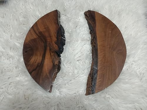 Live Edge Olive Wood Slab Set in 5 Pieces for DIY and Epoxy River Table, Ready to be Resin Table Prroject (1 Set(5 Pieces))