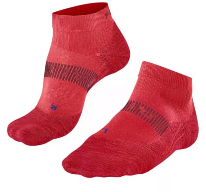 FALKE Men's RU4 Endurance Cool Short M Sso Functional Yarn Anti-Blister Running Socks 1 Pair, Red Big 8178, 8-9