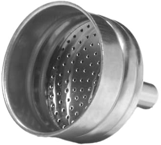 Cecotec Accesorio Cafetera Italiana Piccolina Funnel 6. Embudo de Aluminio para Cafeteras Italianas, Facilita Uso, Extracción Óptima, Asegura Cantidad Justa, Calidad sin Comprometer, Sabor Tradicional