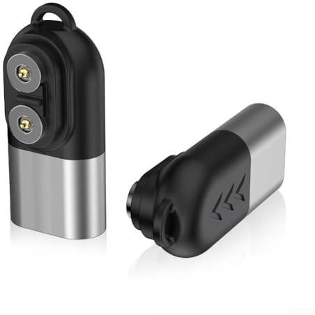 Adaptador de cargador USB C, con base magnética, proporciona un rendimiento de carga eficiente de 5V 500MA (plata)