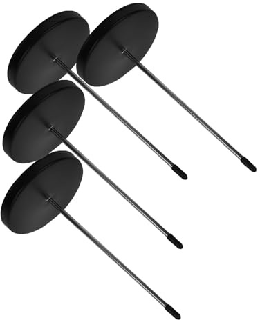 MAGICLULU 4 Stück Zettelhalter aus Edelstahl für Belege und Quittungen mit Memo Halter Spike Schwarzes Design für Bar und Einzelhandel zur Sicheren Aufbewahrung