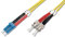 DIGITUS DK-2931-01 – Glasfaserkabel OS2 – 1 m – LC zu ST – Duplex LWL Kabel – 1/10 Gbit/s – SM Singlemode Glasfaser LAN Kabel – Fasertyp: 9/125 µ – Gelb (Yellow)