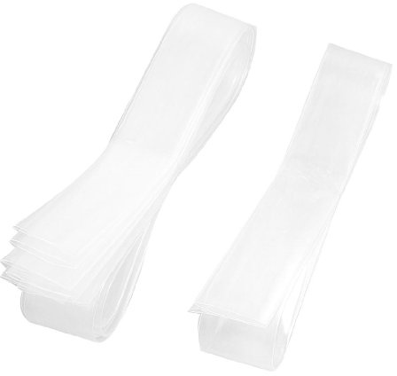 Sourcingmap Flat Width 41mm Rate 2:1 Dia 25mm Clear Polyolefin Heat Shrinkable Tube 1M 3.3Ft