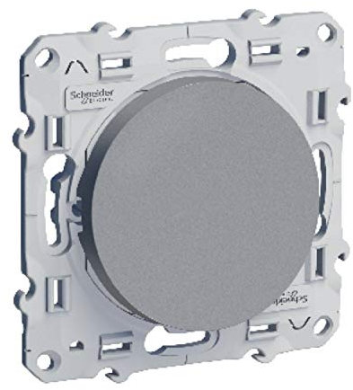 Schneider Electric S530206 Poussoir simple Odace 230 V Alu