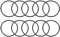sourcing map 10er Pack Nitrilkautschuk O-Ringe Dichtung 50mm ä.D. 45mm i.D. 2,5mm Breite