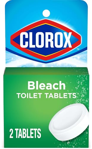 Clorox Ultra Clean Toilet Tablets Bleach 2 Count, 3.5 Oz Each (Pack May Vary)