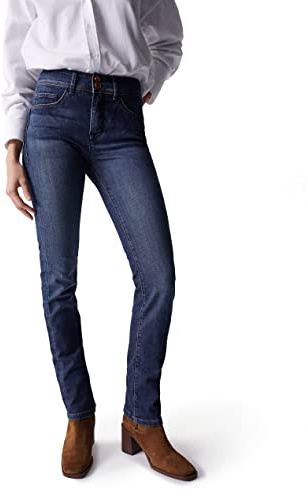 Salsa Secret Push in Slim Jeans with Rinsed Effect