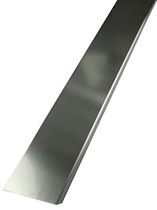 Fuchs Design Abschlussprofil für 8 cm starke Glasbausteine Edelstahl V2A gebürstet - 1,25 m Länge