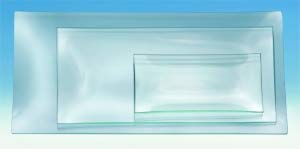 Assiette en verre rectangulaire 13 x 27 cm