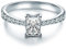 Tresor 1934 Damen-Ring Sterling Silber Zirkonia weiß im Brillantschliff - Verlobungsringe Silber mit Stein Antragsring Trauring
