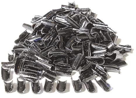 hair2heart Keratin Ersatzbondings für Haarverlängerungen Schwarze Nuggets 100 Stk. - Zum Wiedereinarbeiten lose gewordener Bonding Extensions Strähnen