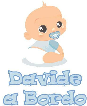 GamesMonkey Aufkleber Baby-Mädchen an Bord - Jerusalem - Personalized Name 12 cm - Herren - Stickers Auto Externe Vinyl Glossy